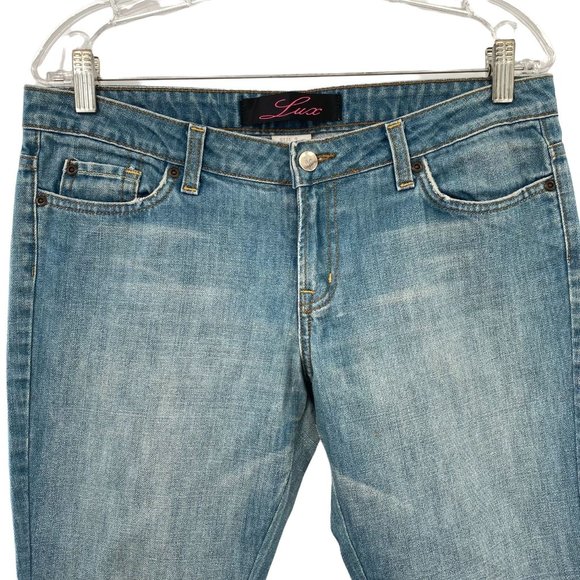 LUX STRAIGHT LEG LIGHT BLUE JEANS WOMENS SIZE 9 - Picture 6 of 11
